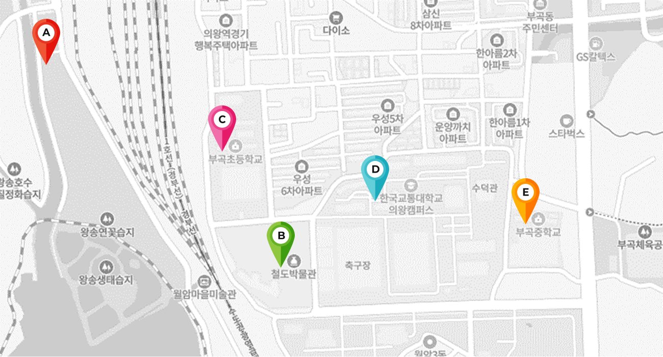 임시 주차장 위치 지도